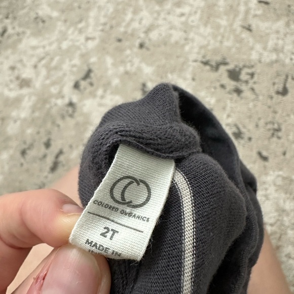 Colored Organics Striped Long Sleeve Top Size 2T - Picture 3 of 3